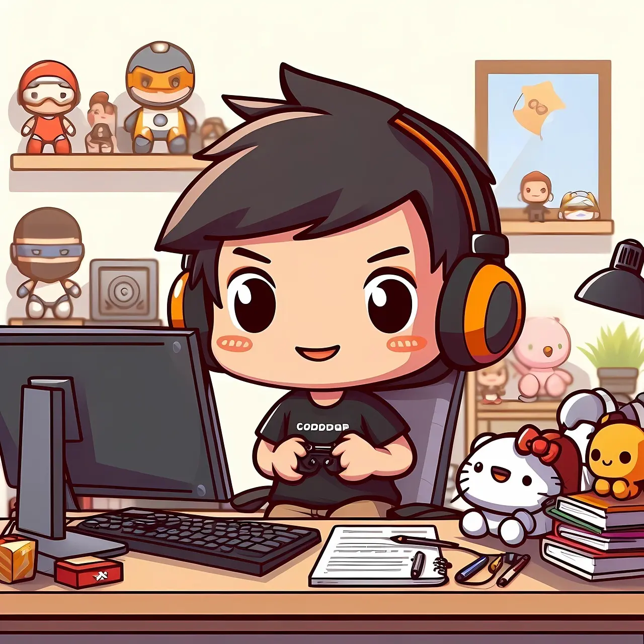 Illustration af gaming og nye talenter